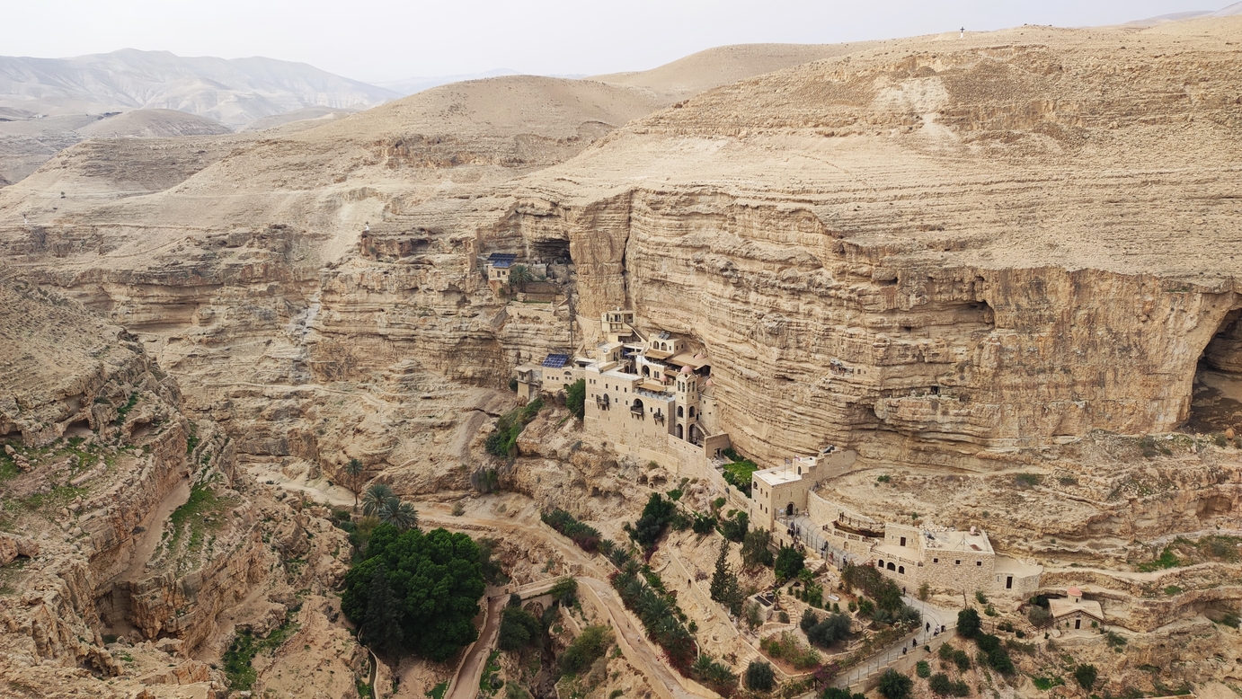 Wadi Quelt with St. George monastery