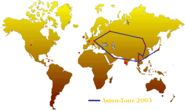 Asia 2003 Route