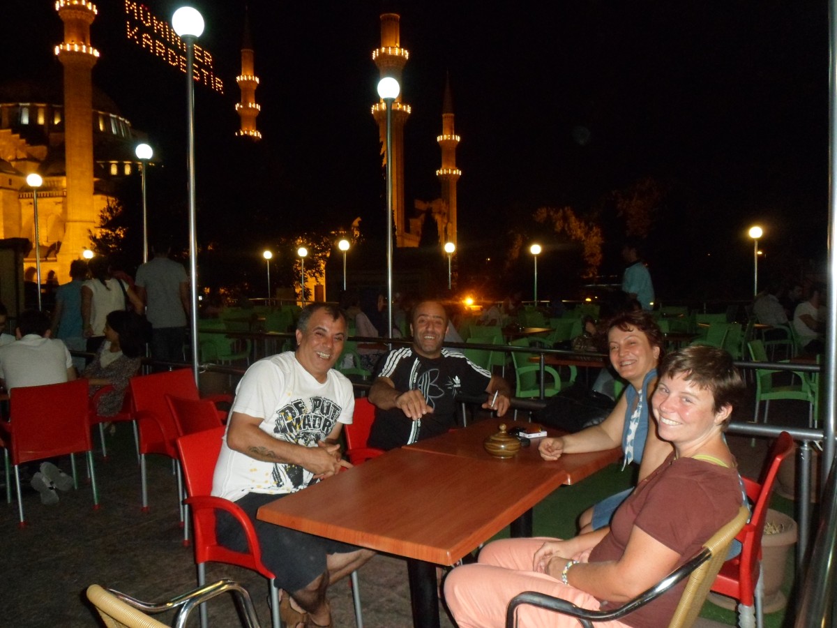 Rooftop cafe with Ahmet and Orhan Rooftop cafe with Ahmet and Orhan